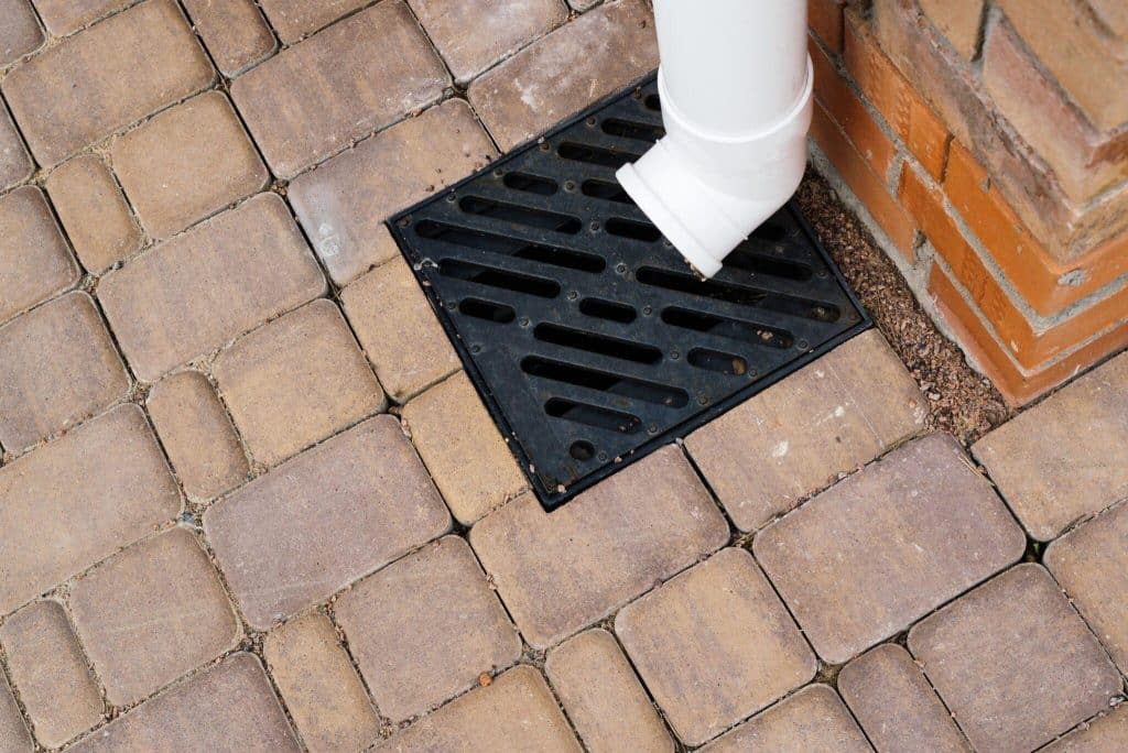 drainage system in paver patio in Georgia